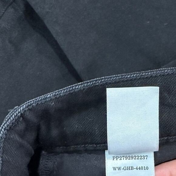 Everlane Black Curvy Way High Rise Straight Leg Jeans Women Size 23 Long - Picture 6 of 7